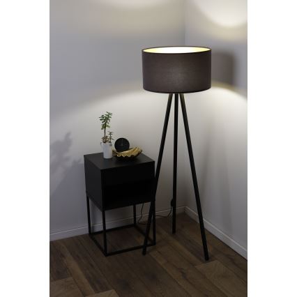 Лампион STANDART 1xE27/60W/230V сив/кафяв