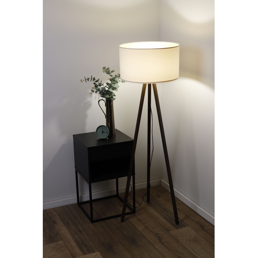 Лампион STANDART 1xE27/60W/230V кремав/кафяв