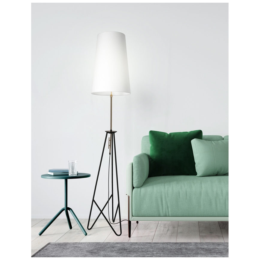 Лампион TAFLO 1xE27/60W/230V бял/черен/златист