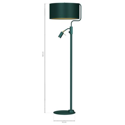 Лампион VERDE 1xE27/60W/230V + 1xGU10-MR11/7W зелен