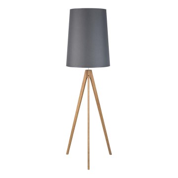 Лампион WALZ 1xE27/25W/230V сив/дървен
