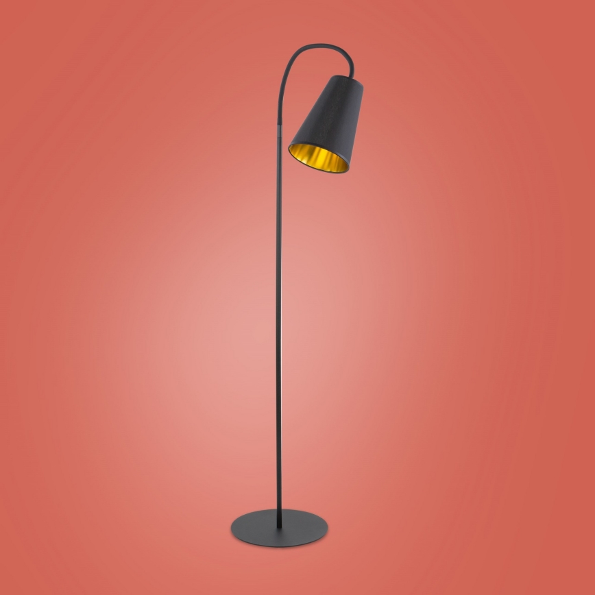 Лампион WIRE 1xE27/15W/230V черен/златист