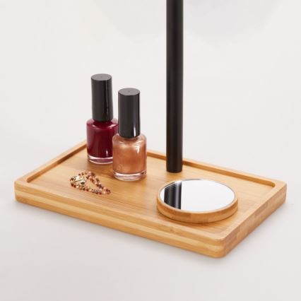 Lanaform - Козметично огледало с регулируема яркост и LED подсветка, 5V USB, бамбук