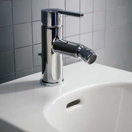 LAUFEN H3410810041141 - Кран за биде + сифон с преливник LUA лъскав хром