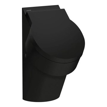 LAUFEN H8402817160001 - Писоар с отвори за капак VAL, заден вход и заден отвод, керамика/матово черно