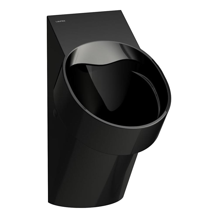 LAUFEN H8402850200001 - Писоар VAL задно захранване, задно оттичане керамика/черен гланц