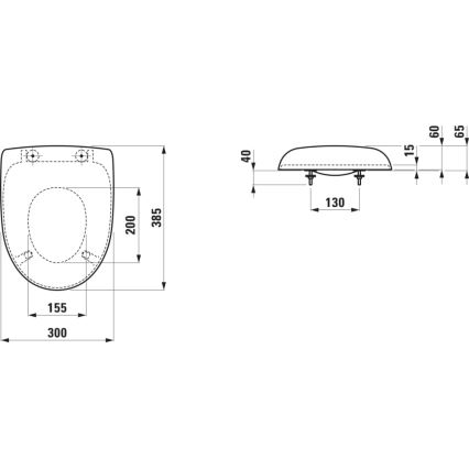 LAUFEN H8910303000001 - Детско тоалетно седалце FLORAKIDS дуропласт/бяло