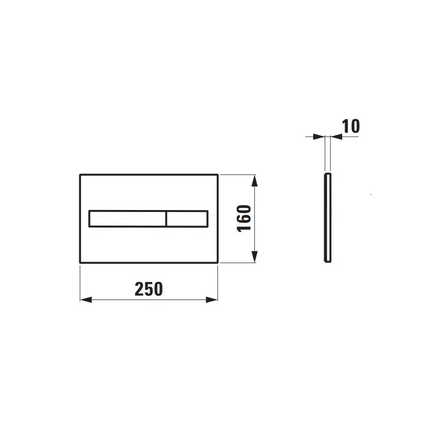 LAUFEN H8956610000001 - Двуклавишен бутон за промиване DUAL LIS бял
