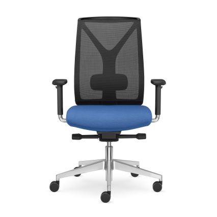 LD Seating - Офисен стол LEAF черен/син
