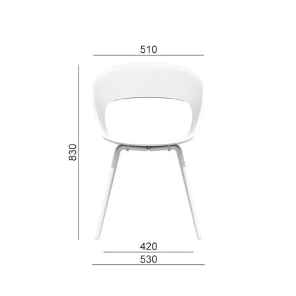 LD Seating - Офисен стол LOTUS кафяв/черен