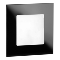 LDST AN-01-CB-BC9 - LED осветително тяло за стълби ANGEL 9xLED/1,2W/230V лъскаво черно 3500K