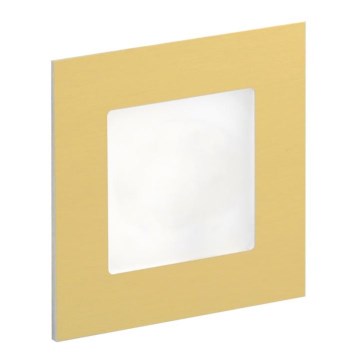 LDST AN-01-SZ-BC9 - LED осветително тяло за стълби ANGEL 9xLED/1,2W/230V златисто 3500K