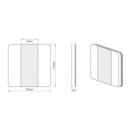 LDST DU-01-SZ-BC10 - осветление стълбище DUO 10xLED/1,2W/230V
