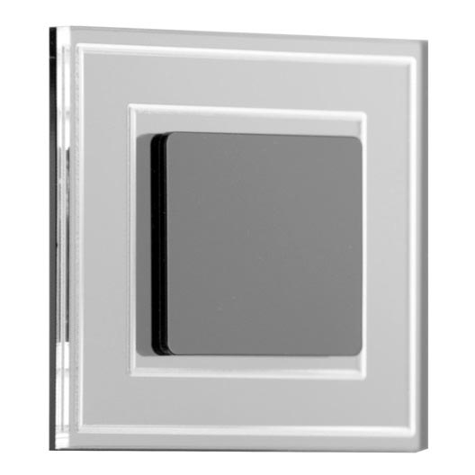 LDST KE-01-CB-BZ8 - LED стълбищна лампа KELLY 8xLED/1,2W/230V блясък, черна 6500K