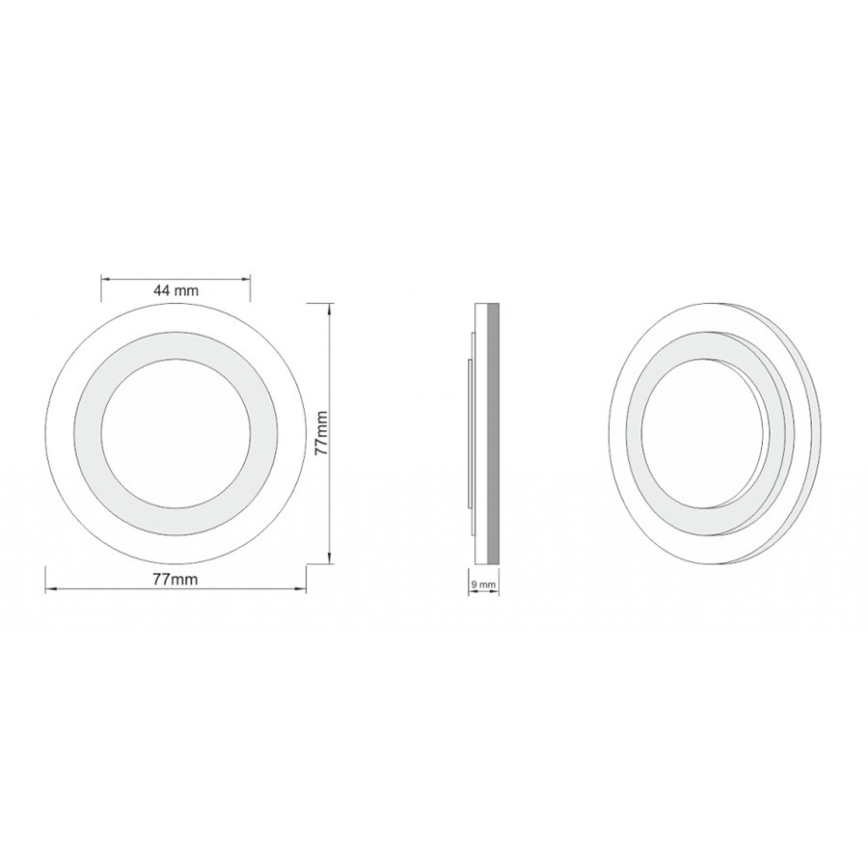 LDST LI-01-SS-BC8 - осветление стълбище LILI 8xLED/1,2W/230V
