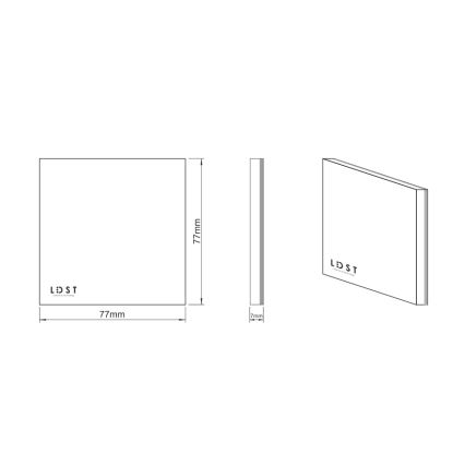 LDST SI-01-L-BC8 - осветление стълбище SILVER 8xLED/1,2W/230V