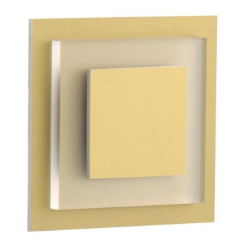 LDST SU-01-SZ-BC8 - LED стълбищна лампа SUNNY 8xLED/1,2W/230V златна 3500K