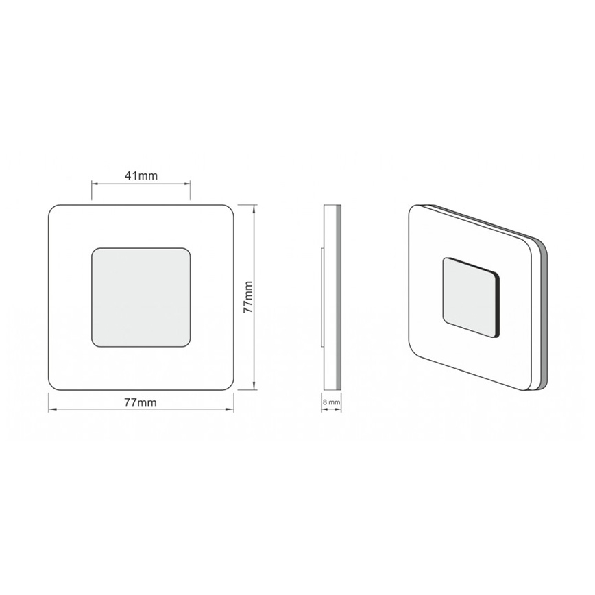LDST SW-01-SC-BC8 - осветление стълбище SWIFT 8xLED/1,2W/230V