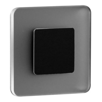 LDST SW-01-SC-BZ8 - LED стълбищна лампа SWIFT 8xLED/1,2W/230V матов черна 6500K