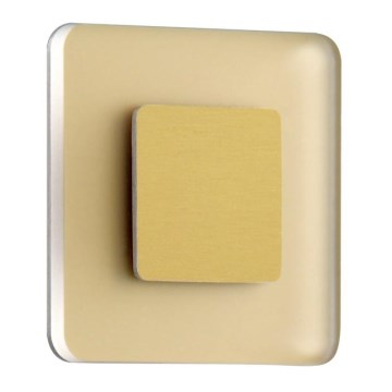 LDST SW-01-SZ-BC8 - LED стълбищна лампа SWIFT 8xLED/1,2W/230V златна 3500K