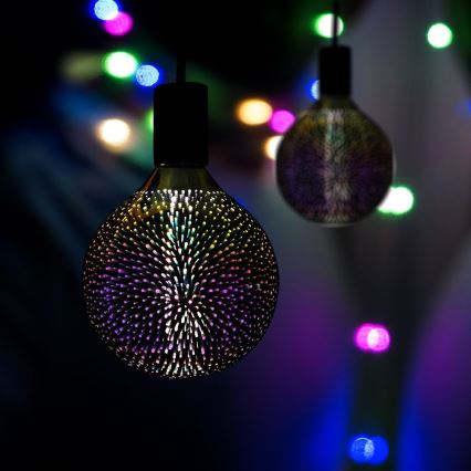 LED 3D Декоративна крушка FILAMENT G125 E27/4W/230V 3000K