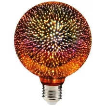 LED 3D Декоративна крушка E27/2W/230V - Aigostar