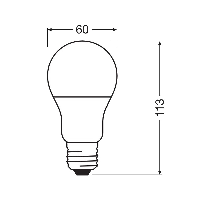 LED Антибактериална крушка A60 E27/8,5W/230V 4000K - Osram