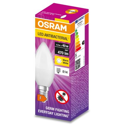 LED Антибактериална крушка B40 E14/4,9W/230V 2700K - Osram