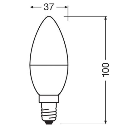 LED Антибактериална крушка B40 E14/4,9W/230V 2700K - Osram