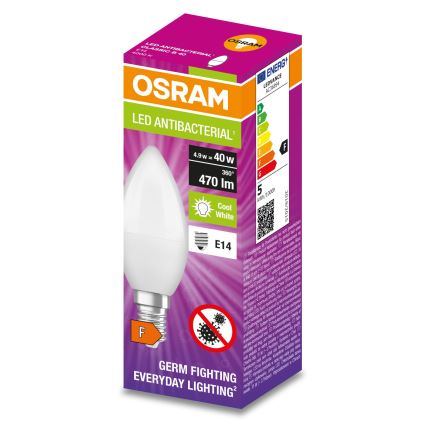 LED Антибактериална крушка B40 E14/4,9W/230V 4000K - Osram