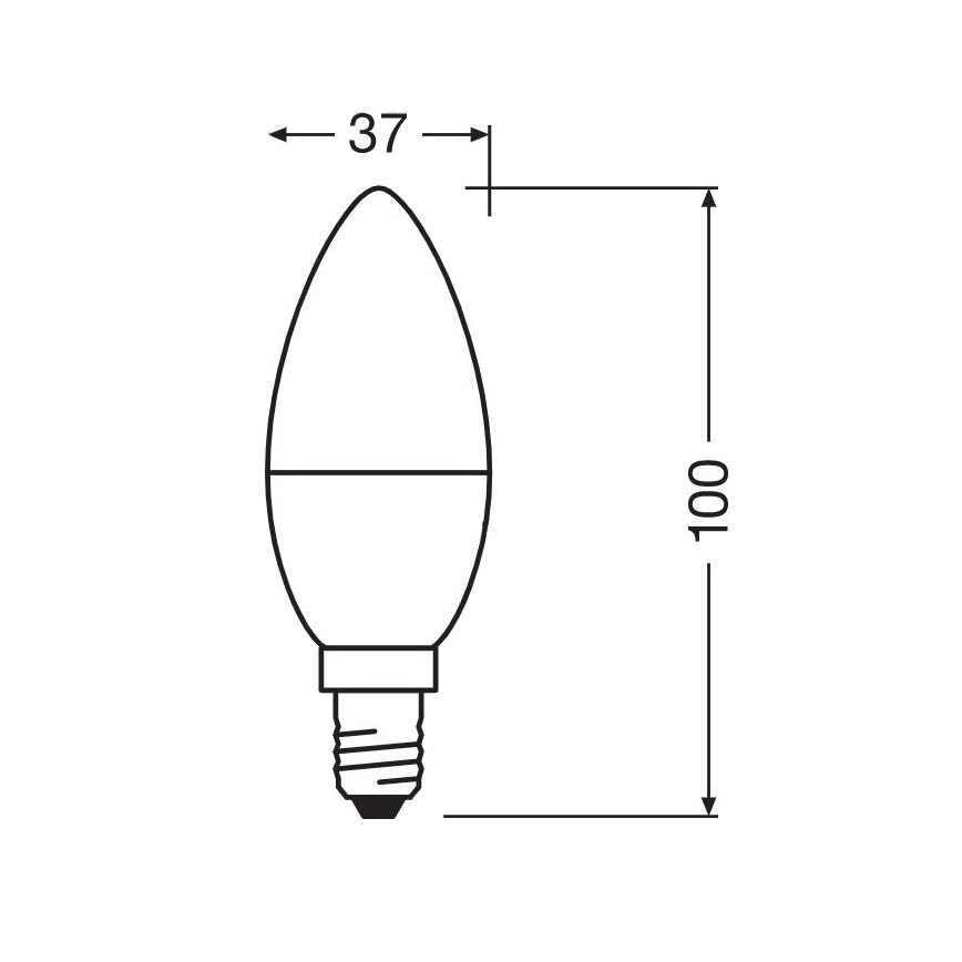 LED Антибактериална крушка B40 E14/4,9W/230V 4000K - Osram