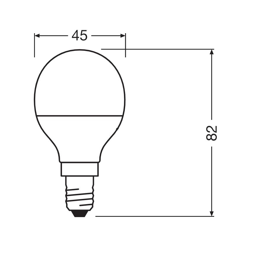 LED Антибактериална крушка P40 E14/4,9W/230V 4000K - Osram