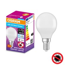 LED Антибактериална крушка P40 E14/4,9W/230V 6500K - Osram