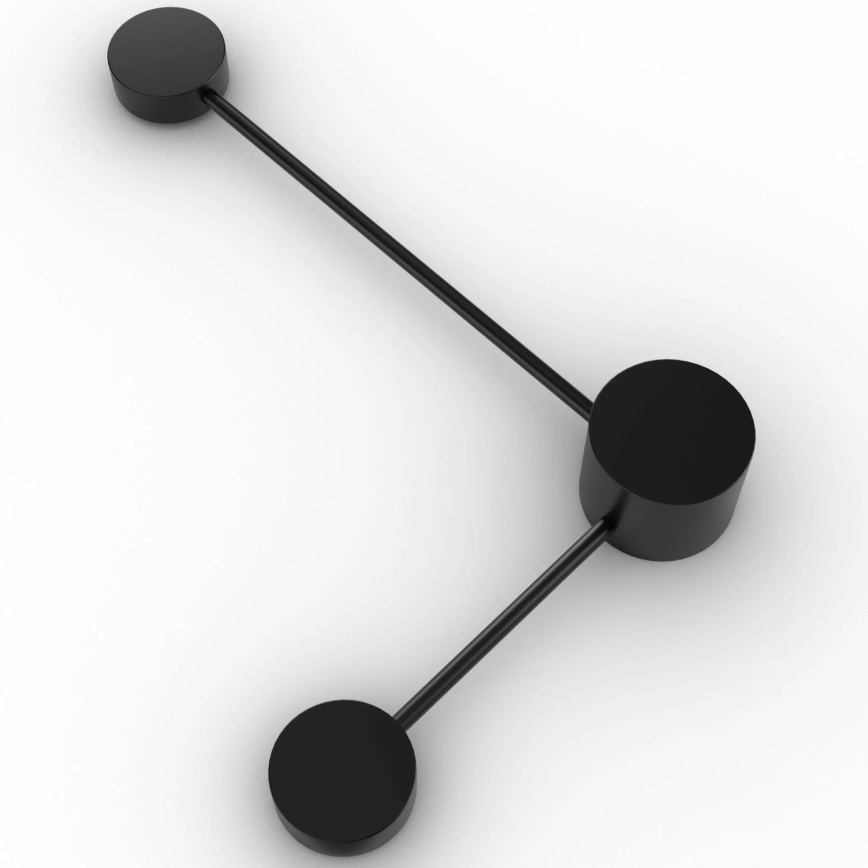 LED аплик JOY 2xGX53/6W/230V черен