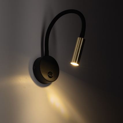 LED Аплик LAGOS 1xG9/3W/230V 4000K черен/златист