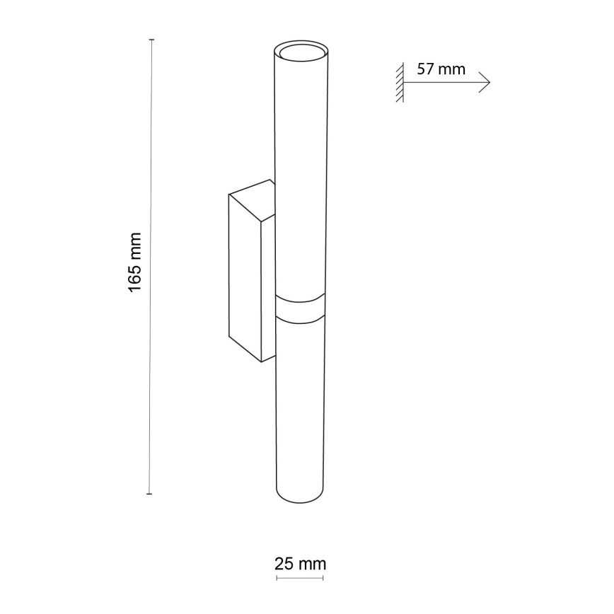 LED аплик LAGOS 2xG9/3W/230V 4000K черен/златист