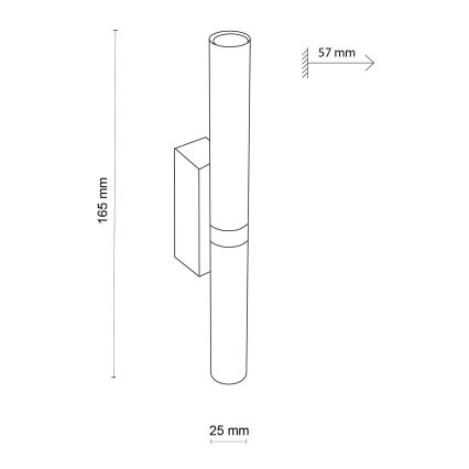 LED аплик LAGOS 2xG9/3W/230V 4000K черен/златист