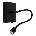 LED аплик LECTOR LED/2,5W/230V черен