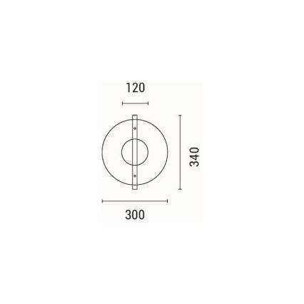 LED аплик LED/10W/230V 3000K