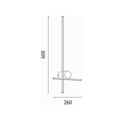 LED аплик LED/12W/230V 3000K