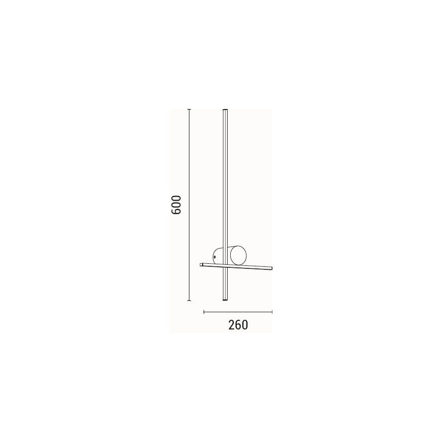 LED аплик LED/12W/230V 3000K