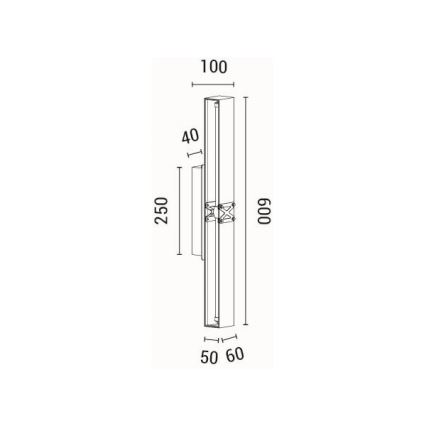 LED аплик LED/13W/230V 3000K