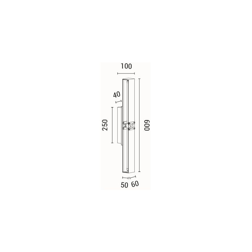 LED аплик LED/13W/230V 3000K