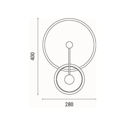 LED аплик LED/15W/230V 3000K