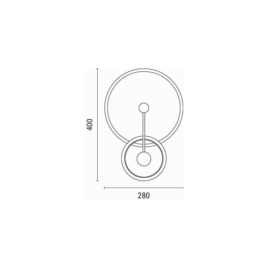 LED аплик LED/15W/230V 3000K