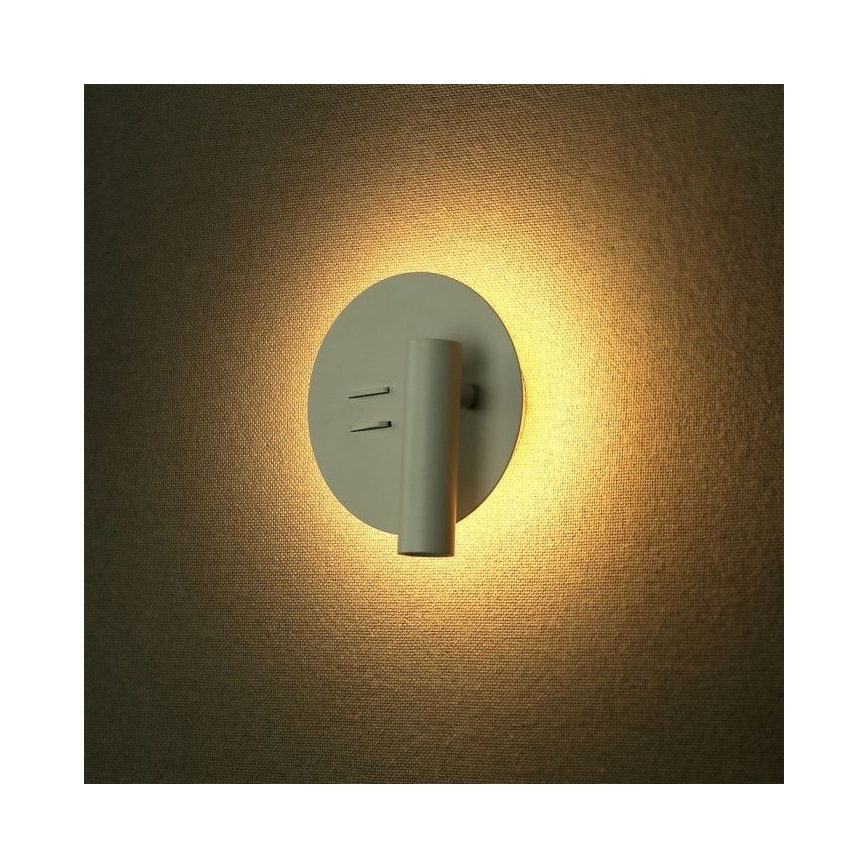 LED аплик LED/3W/230V + LED/6W/230V 3000K бял