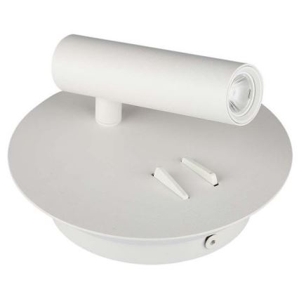 LED аплик LED/3W/230V + LED/6W/230V 3000K бял