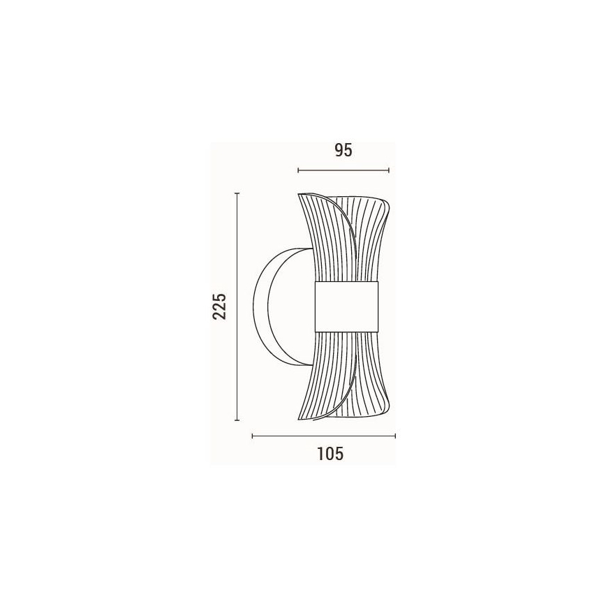 LED аплик LED/8W/230V 3000K