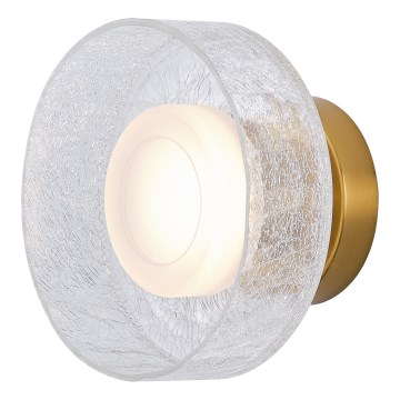 LED аплик LED/8W/230V 3000K златист/прозрачен