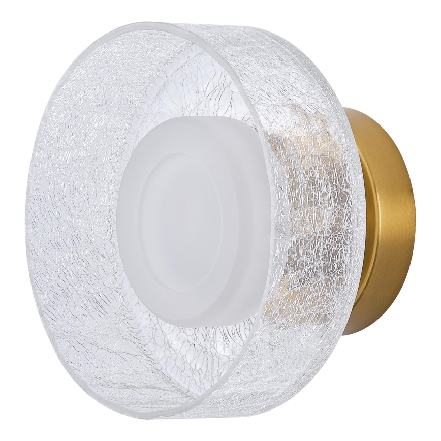 LED аплик LED/8W/230V 3000K златист/прозрачен